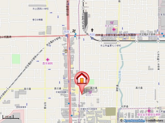 ベラジオ京都壬生EAST GATE（ベラジオ京都壬生イーストゲート）の地図