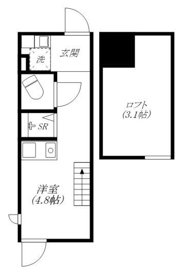 【間取り】 | ハーモニーテラス原町Ⅳ