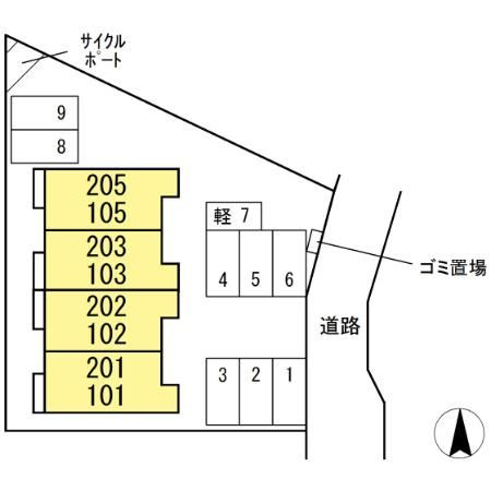 キララCの区画図