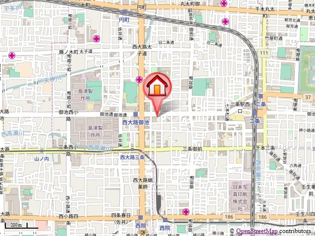ビクトワール西大路御池の地図
