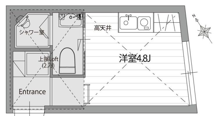 ビジュー池袋レジデンス２０４の間取り