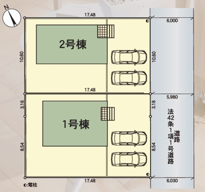 【区画図】 | 潮来市日の出1０-1号棟 | 即日のご見学も可能です。お気軽に0476-37-3888までお問合せ下さい。