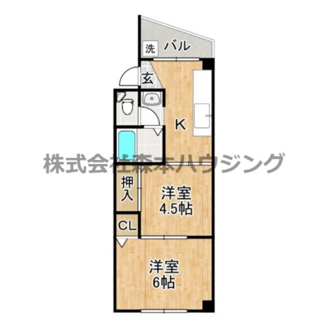 【間取り】 | 　シャトー緑町
