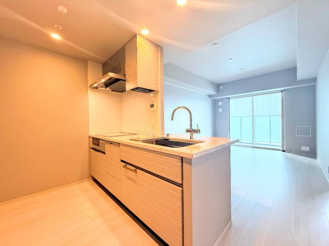 ブランズタワー大船のキッチン|◆一戸建てを中心とした街並みが整然と続き、周辺は高い建物が建っていないので、緑の多い閑静な趣を感じる環境です。街並みや周辺環境も重要なポイントです！！