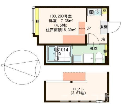 【間取り】 | ハーモニーテラス柴又Ⅶ
