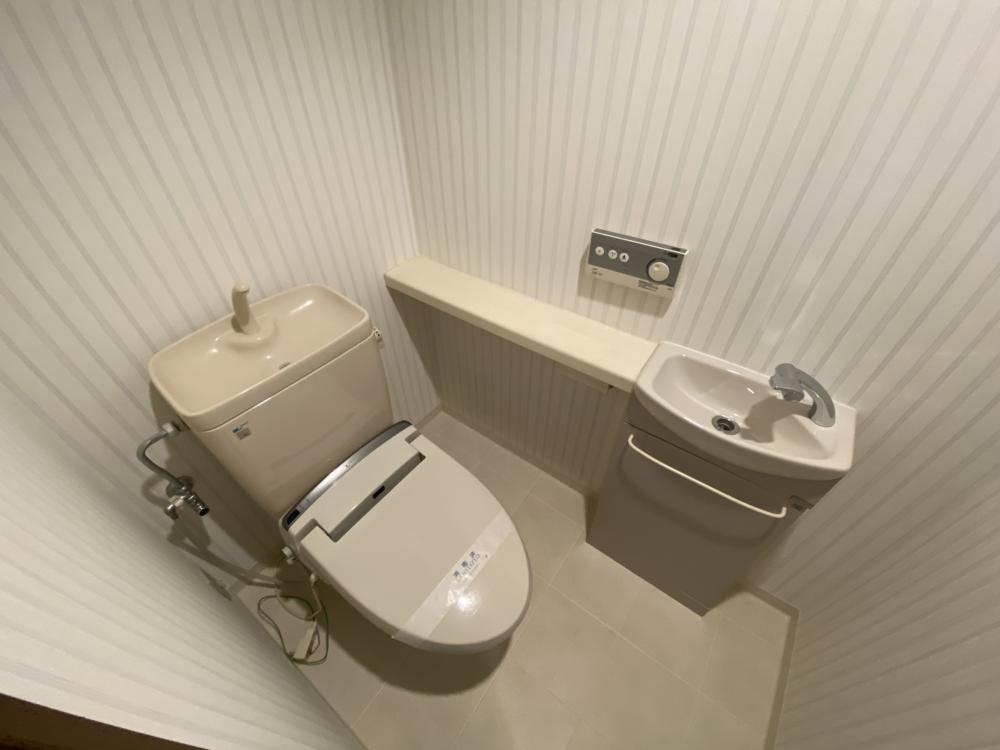 西宮市城ケ堀町の賃貸マンションのトイレ
