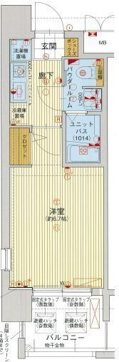 ライジングコート深江本町フラワーパークの間取り