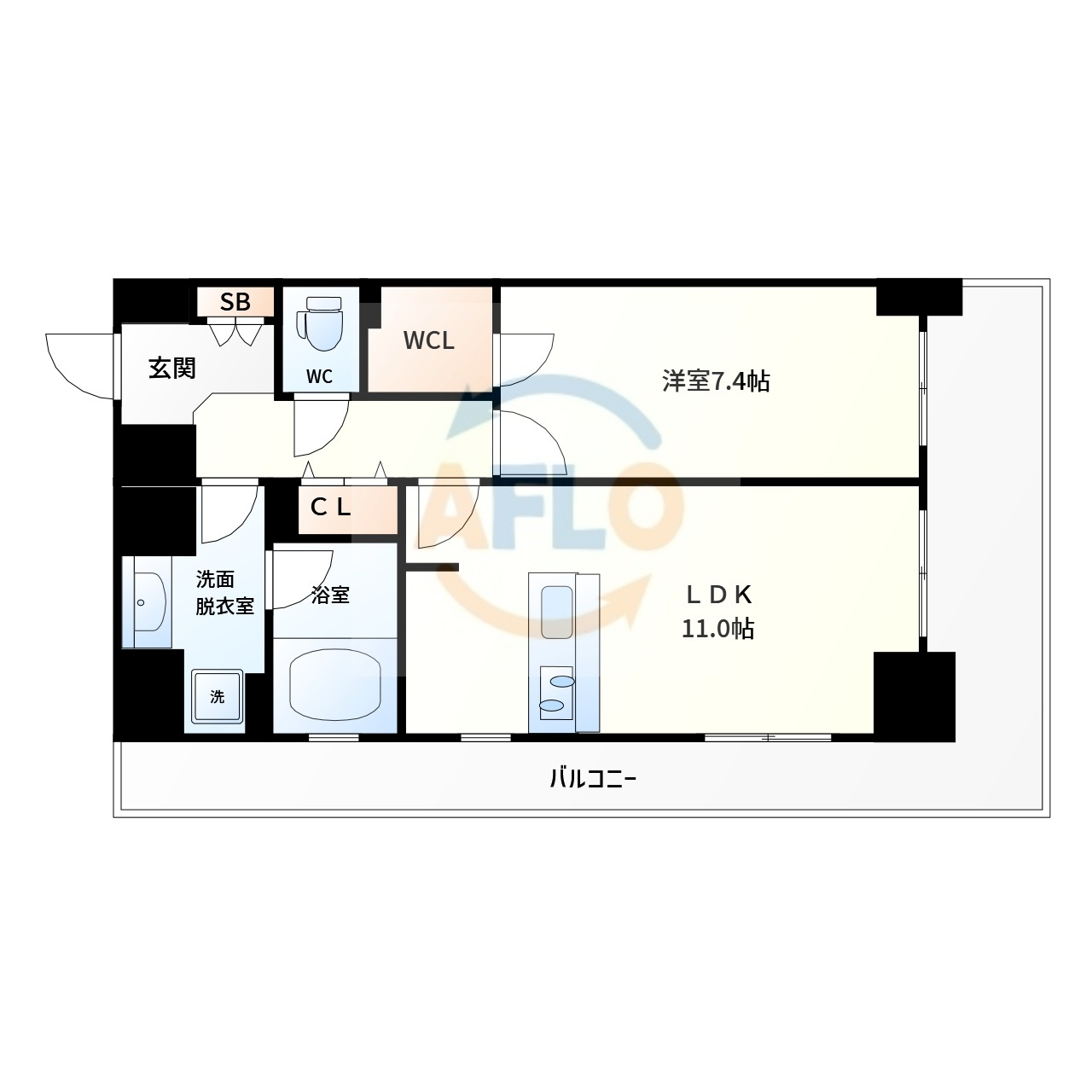 エスリード長堀タワーの間取り|エスリード長堀タワー　間取り