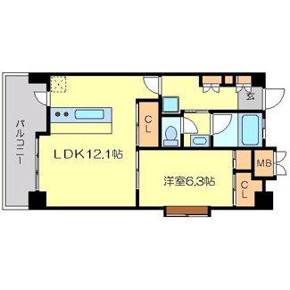 【間取り】 | CITY SPIRE桜川Ⅰ | マスターズ・レジデンス桜川Ⅰ　使い勝手の良い間取り