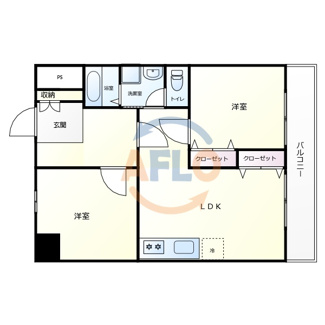 【間取り】 | パークハイム住之江 | パークハイム住之江　間取り