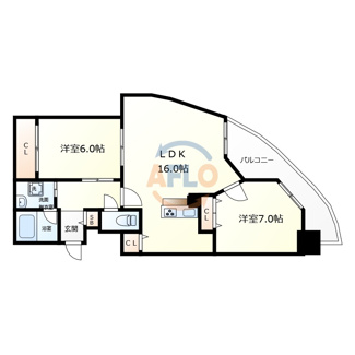 【間取り】 | フェルザ住之江公園 | 住之江フタバビル　間取り