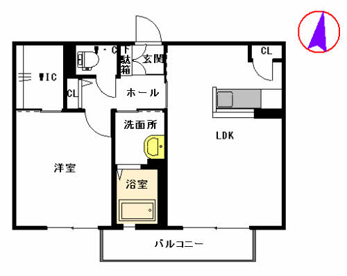 ジュネス・フラン　Ⅲ棟の間取り