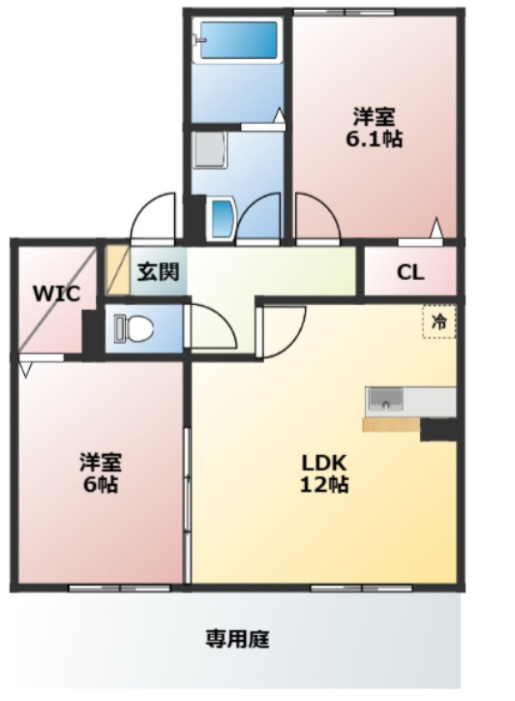 パストラル楠の間取り