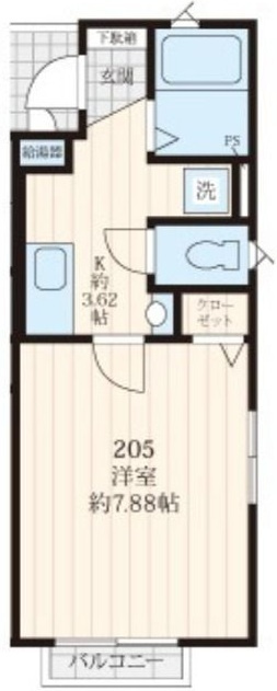 第二コーポ青山の間取り|間取りです。