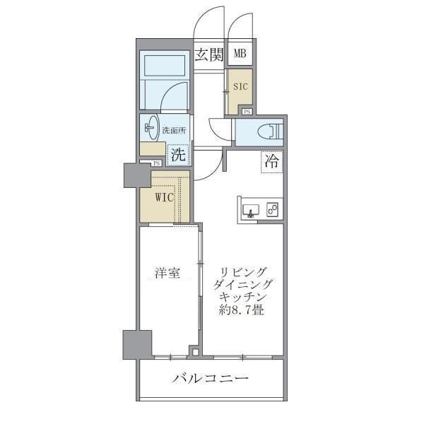 Ｓｏｌａｓｔ　Ｓｑｕａｒｅ綾瀬の間取り|間取りです。