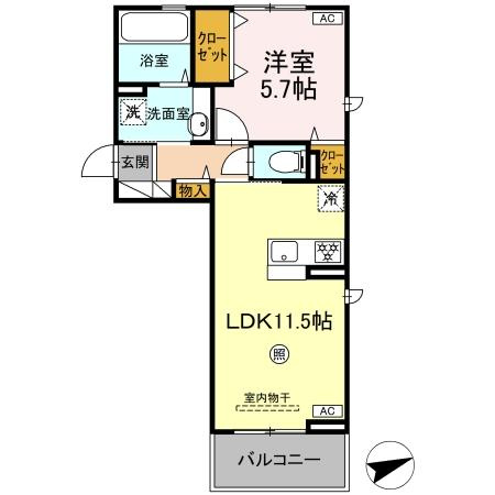 D-ROOM松橋駅前の間取り