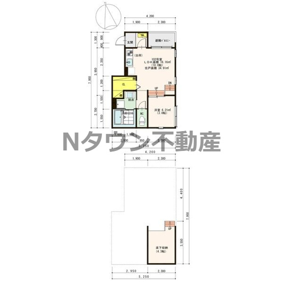 【間取り】 | ディアコート深川 | 間取りです。