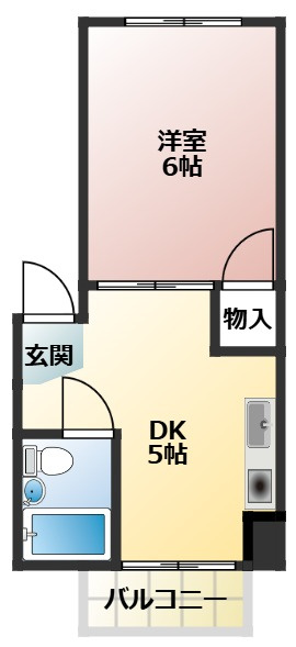 ハートイン中切S棟の間取り