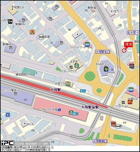 ロイヤルパレス大塚駅前の地図