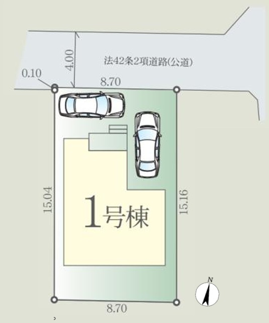 FiT-A　所沢市宮本町2期　全1棟の区画図