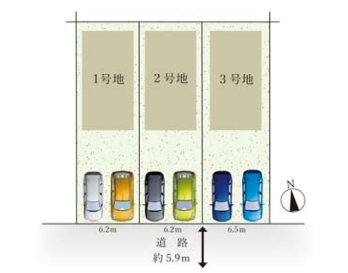 刈谷市築地町11期の区画図|上品な街並みに調和する区画。落ち着いた住環境が、末永く愛される住まいづくりの理由となっています。									
									
