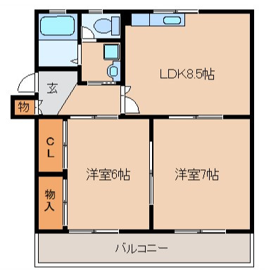 シェル幹の間取り