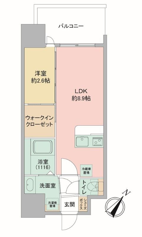 セレニテ神戸駅前アリエの間取り