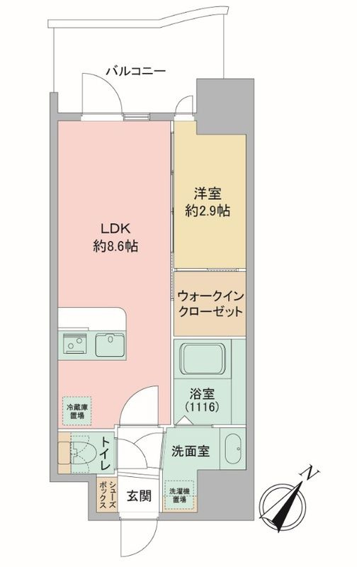 セレニテ神戸駅前アリエの間取り