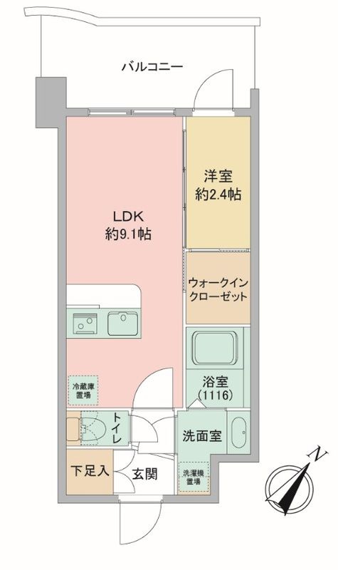 セレニテ神戸駅前アリエの間取り