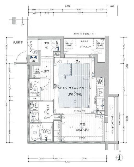 プレサンス　ジェネ　新栄町駅前　葵の間取り