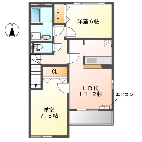 ソル　ヴィヴァーチェの間取り