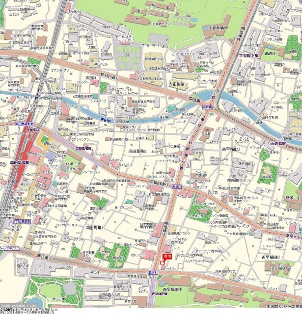 アトラスタワー西早稲田の地図