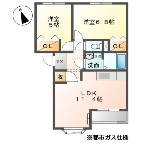 クレストールメゾンの間取り