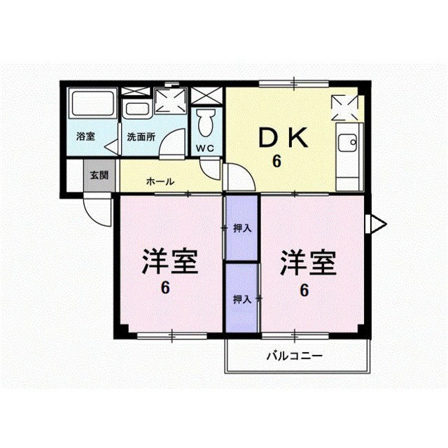 クレセントイワイの間取り