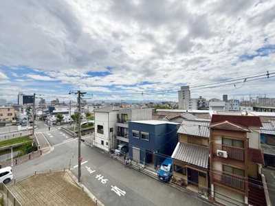 【その他】 | ファミール堺パートⅡ | 10階建て4階からの景色♪南向きバルコニー！