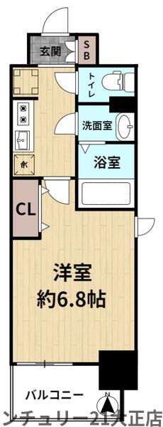 フォーリアライズ大正ノーブルの間取り