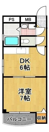 ベルメゾン大正の間取り|★人気の１ＤＫ★