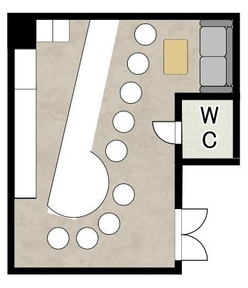 プラザ志ビル34（大正3）の間取り|★スナックビルの居抜です★