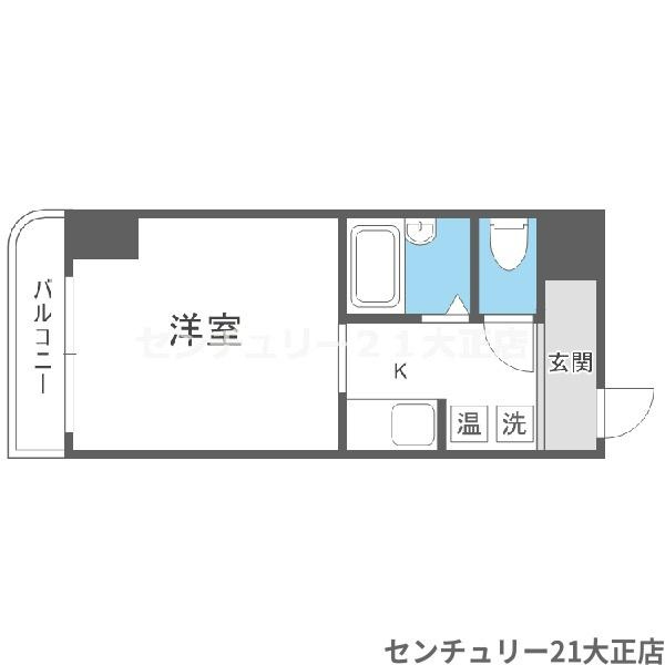 ハーバーメゾン弁天の間取り|★反転タイプ★
