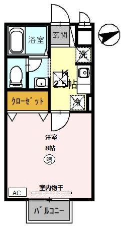 ホワイティ下馬　Ｂの間取り