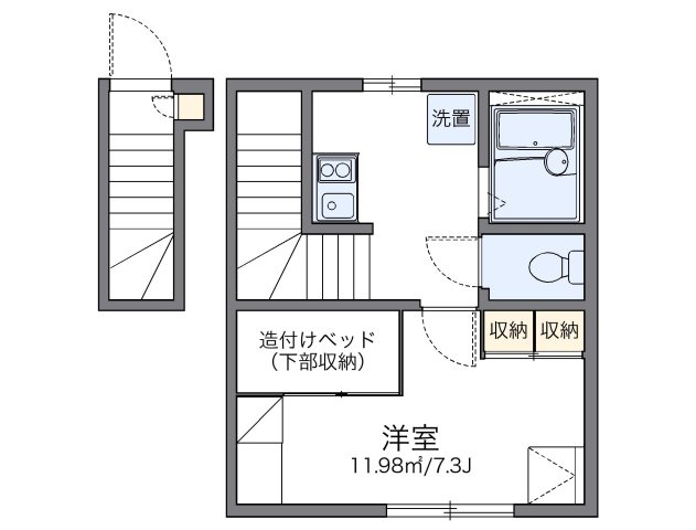 レオパレス中田第三の間取り