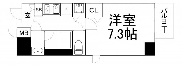 【間取り】 | ララプレイス大手通LD