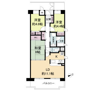 NTPRレジデンス甲子園四番町の間取り