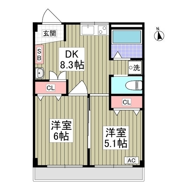 東栄マンションの間取り
