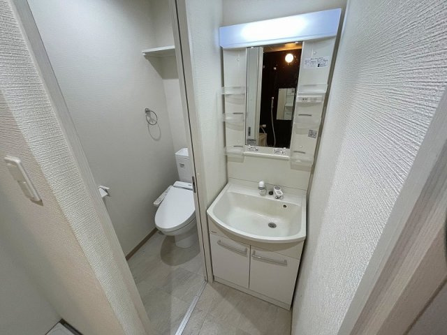 東大阪市西堤本通東１丁目の賃貸マンションの独立洗面台