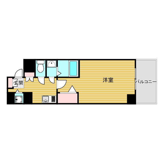 AZURE　ESAKAの間取り