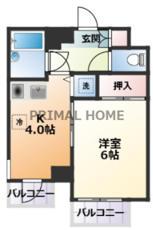 【間取り】 | ペガサスマンション白楽
