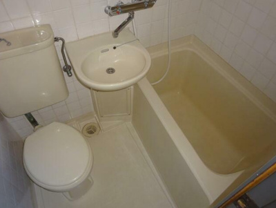 【浴室】 | マジェスティパレスＫＭ | 浴室とトイレは同室です。