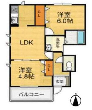 シャーメゾンＴＯＡ若王寺の間取り