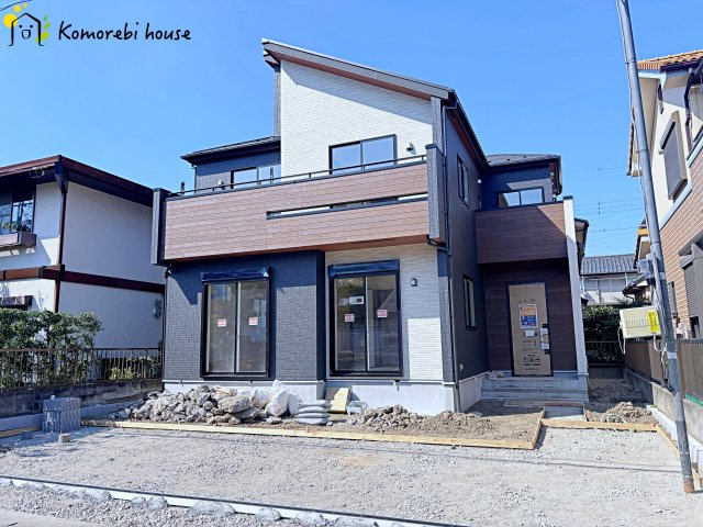 桶川市坂田　新築一戸建て　ブルーミングガーデン　01の外観|26.10.9撮影済み